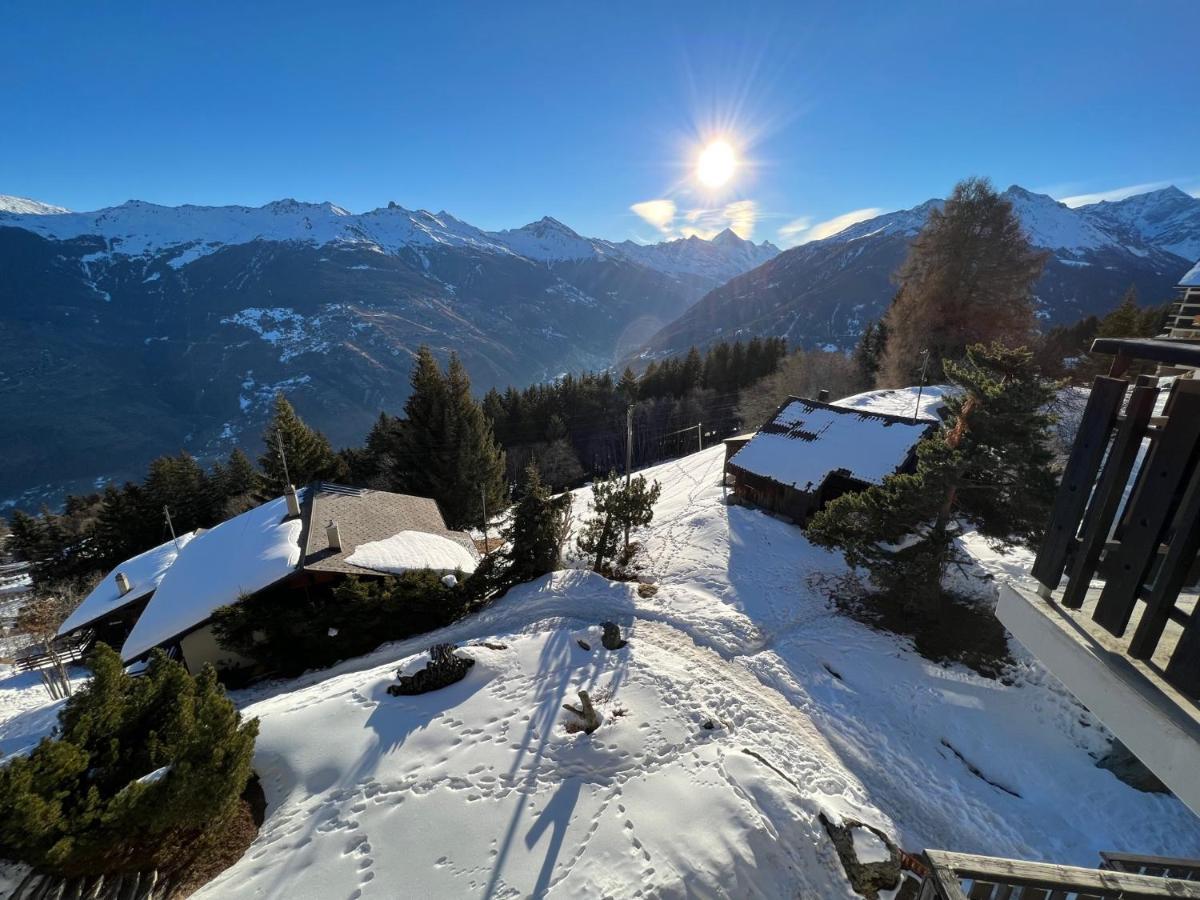 Cosy Studio For 5 Near Ski Lift, Les Gentianes 莱斯克伦斯 外观 照片