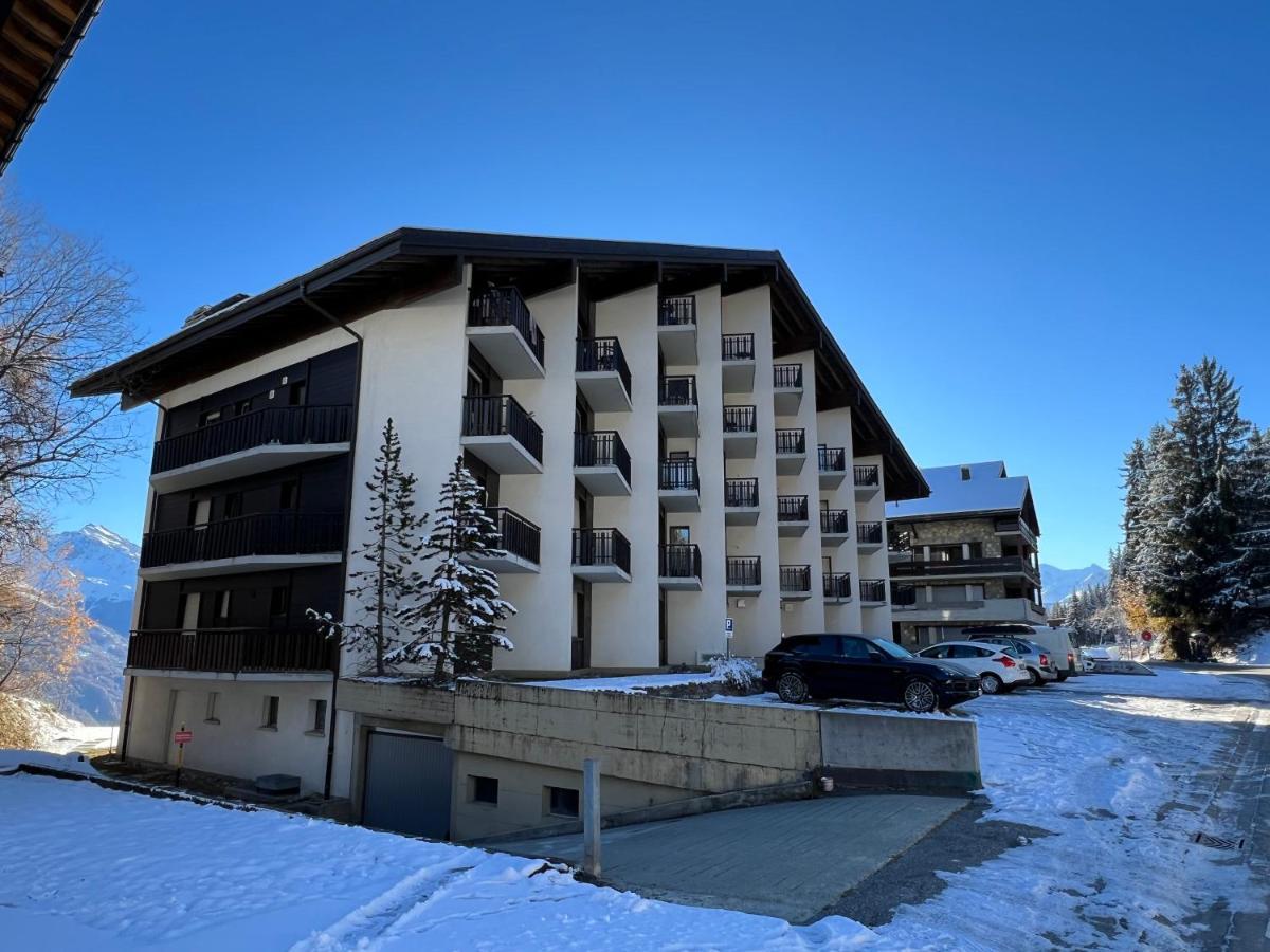 Cosy Studio For 5 Near Ski Lift, Les Gentianes 莱斯克伦斯 外观 照片