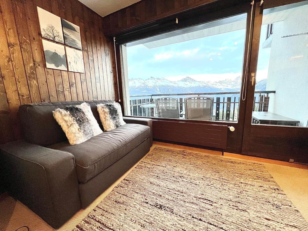 Cosy Studio For 5 Near Ski Lift, Les Gentianes 莱斯克伦斯 外观 照片